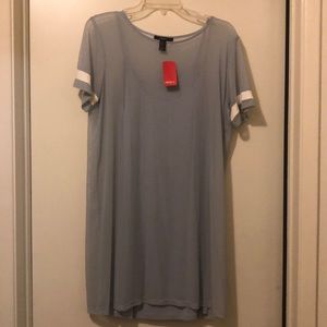 F21 Light Blue Mesh Dress